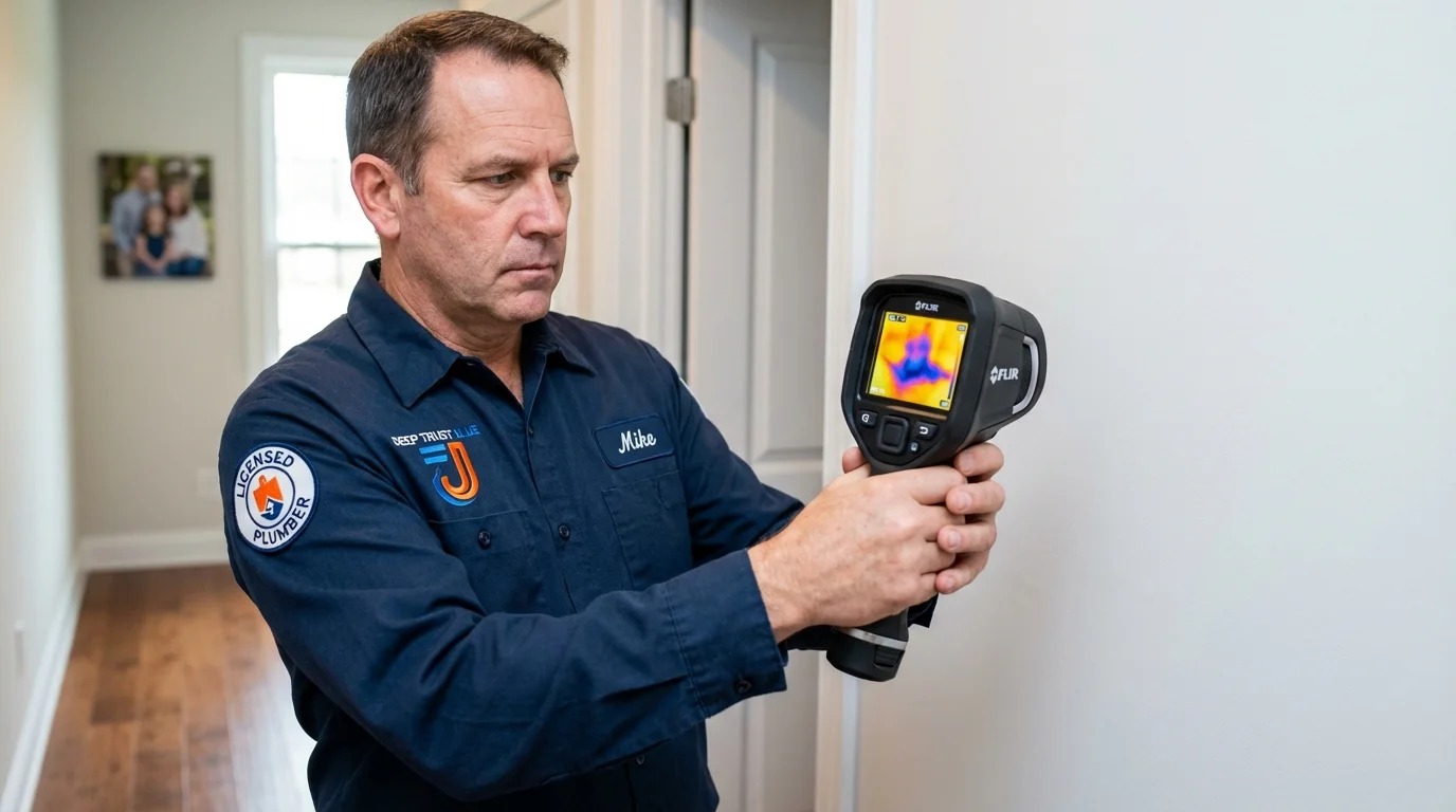 Thermal imaging leak detection by Johns Plumbing LLC in Manhasset